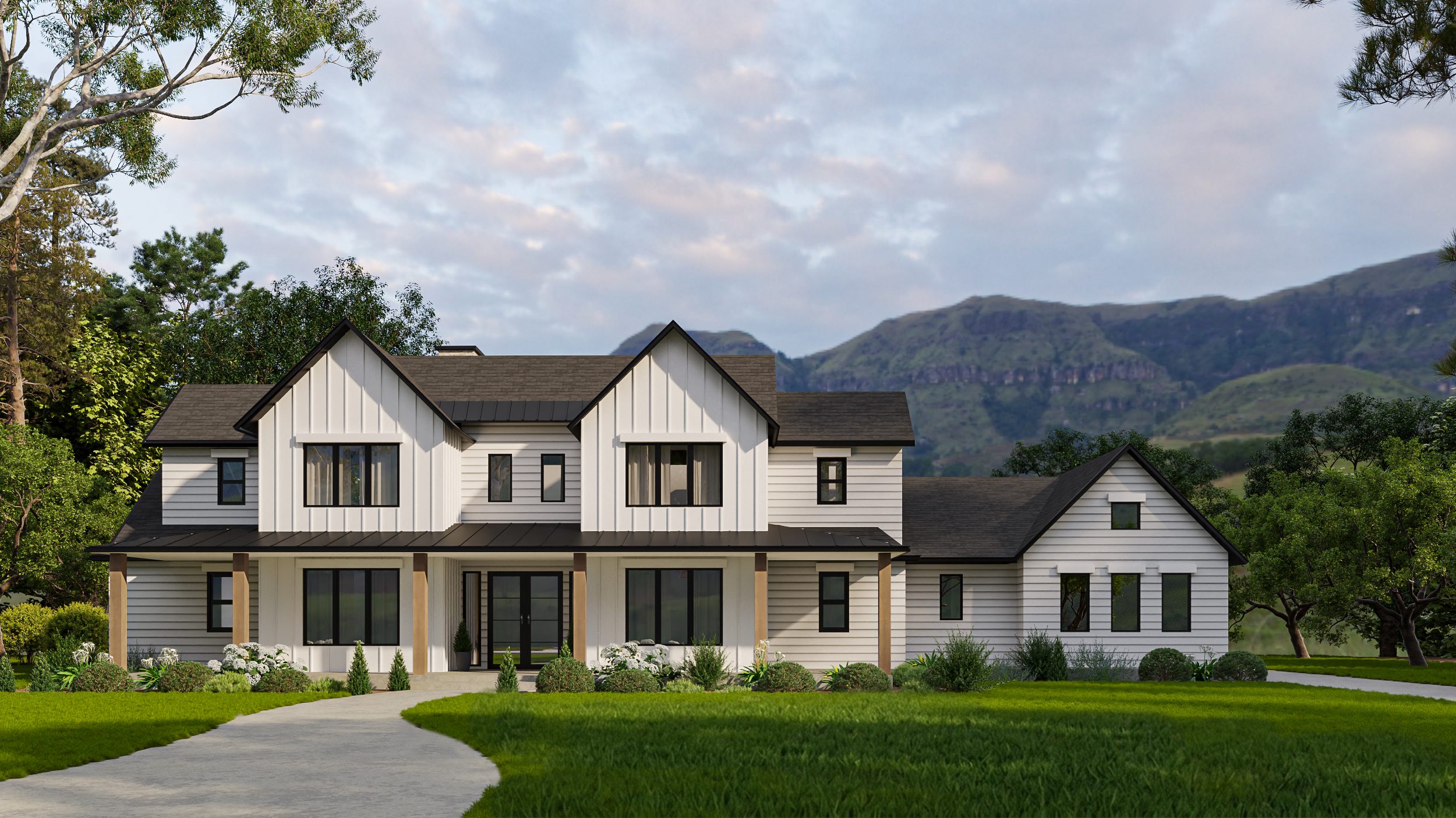Rigg custom home exterior rendering