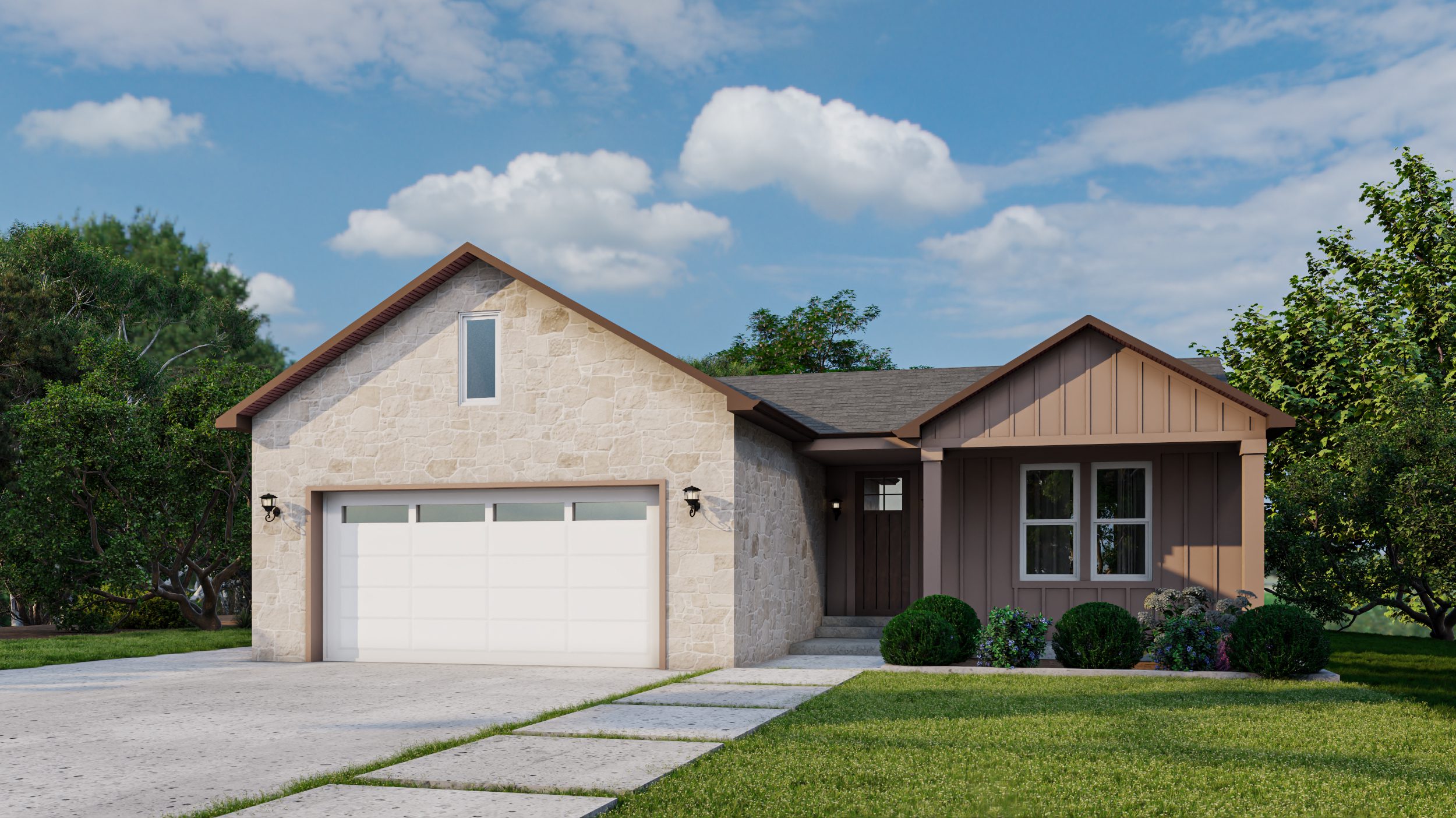 Wallis custom home rendering